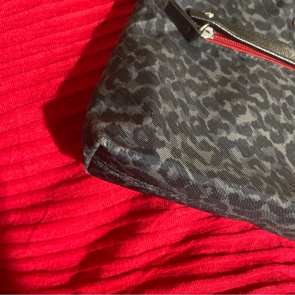 Baggallini All Around Crossbody Mini MM in a black and gray leopard print - Picture 7 of 9